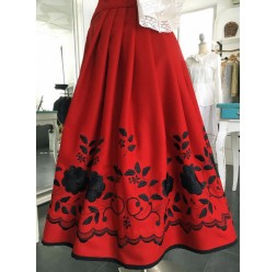 Modelo Rosas DRN - corte para falda bordada